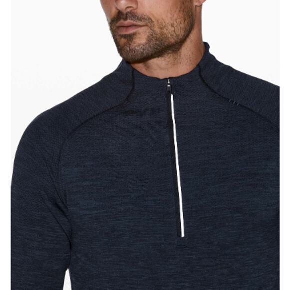 Lululemon Metal Vent Tech 1/2 Zip II – XXL – Mineral Blue / Nautical Navy – EUC - Picture 3 of 11